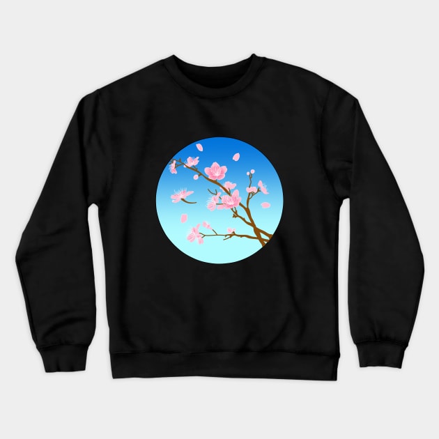 Cherry Blossom Design Crewneck Sweatshirt by CITROPICALL